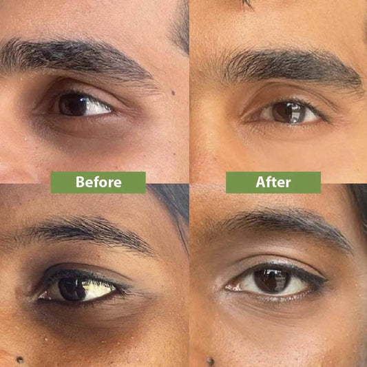 Under eye tint cream texture swatch on skin
