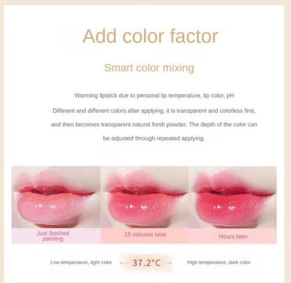Color changing lip balm result on Pakistani lips